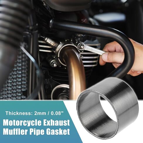 uxcell 50mm ID 50mm OD Universal Exhaust Muffler Pipe Gasket Motorcycle Exhaust Gaskets Graphite Seal Ring Repair Replacement for Dirt Pit Motocross in Kuwait