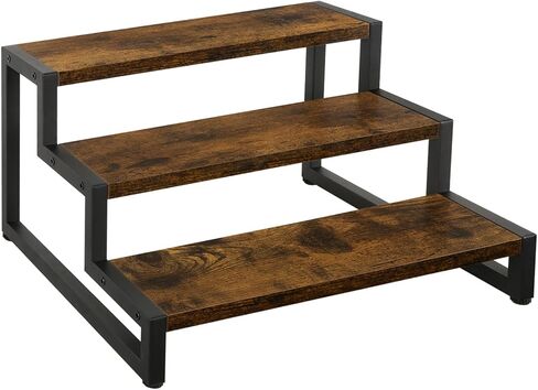 Tiered Display Stand Riser Shelf, Wooden Spice Rack Organizer for Countertop, 2 Tier Kitchen Counter Shelf in Saudi Arabia