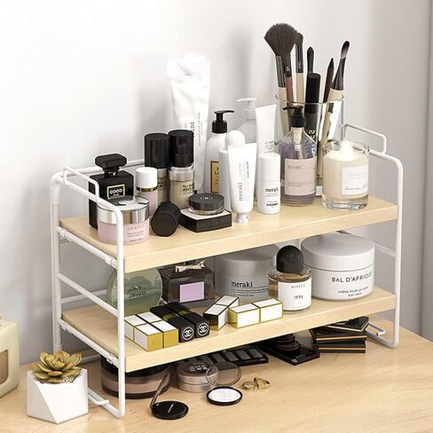 SIDIANBAN Desktop Organizer Shelf Office Storage Rack Adjustable Display Shelf for Office Supplies（Black） in Saudi Arabia