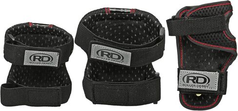 زلاجات دوارة قابلة للتعديل من Roller Derby Trac Star Boy مع معدات حماية، مقاس قابل للتعديل، تتضمن معدات حماية ثلاثية in Saudi Arabia