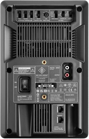 شاشة استوديو Neumann KH 120 II AES67 Active مقاس 5.25 بوصة ثنائية الاتجاه - أنثراسيت، حزمة زوجية مع وسادة عزل Auray IP-S (صغيرة، زوج) وميكروفون شاشة Neumann MA 1 in Saudi Arabia