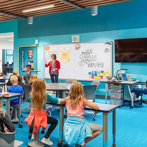 White Board Dry Erase 72x40, Large Magnetic Whiteboard Maxtek Dry Erase Boards for Wall, Aluminum Presentation Wall-Mounted Marker Board with a Long Pen Tray for School, Classroom, Office & Home in Kuwait