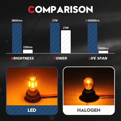 VEHICODE 7507 PY21W LED لمبة العنبر CANBus خالية من الأخطاء ولا يوجد فلاش فرط 12496 BAU15S ضوء إشارة الانعطاف مع مقاوم مدمج بديل فائق السطوع لسيارة الدراجات النارية (عبوتان) in Kuwait