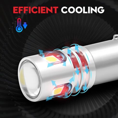 VEHICODE H21W 64136 BAY9S LED لمبة بيضاء 12 فولت-24 فولت مصباح 12356 64138 الذيل عكس النسخ الاحتياطي بدوره مصباح إشارة لسيارات BMW (2 حزمة) in Kuwait