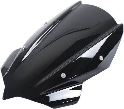 واقي هواء للزجاج الأمامي لسباق الدراجات النارية مناسب لملحقات Ka-wa-sa-ki Z400 Z250 Z 400 Z 250 2019 2020 2021 2022 2023 (دخان أسود) in Kuwait