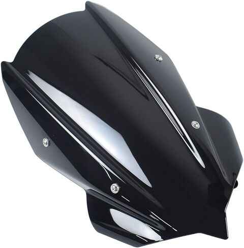 واقي هواء للزجاج الأمامي لسباق الدراجات النارية مناسب لملحقات Ka-wa-sa-ki Z400 Z250 Z 400 Z 250 2019 2020 2021 2022 2023 (دخان أسود) in Kuwait