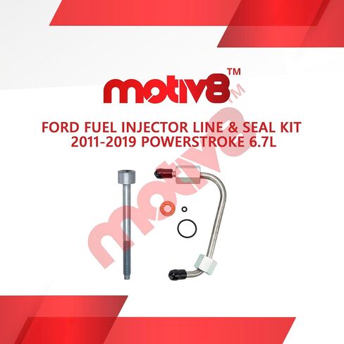 خط حاقن الوقود ومجموعة الختم 6.7L V8 Powerstroke متوافق مع Ford Super Duty F250 F350 F450 F550 2011-2019 | سلندرات 3,4,5,6 | يستبدل: BC3Z9229F BC3Z9229B BC3Z9229D CM5292 CM5192 in Saudi Arabia