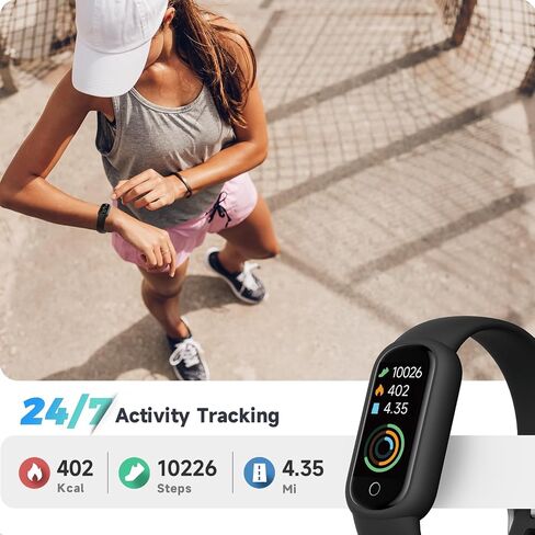 Fitness Tracker Watch with Heart Rate/Sleep Tracker/IP68 Waterproof, Activity Tracker with Pedometer Step Counter, Health Watch for Women Men with 14 Sports Compatible Android iOS in Saudi Arabia
