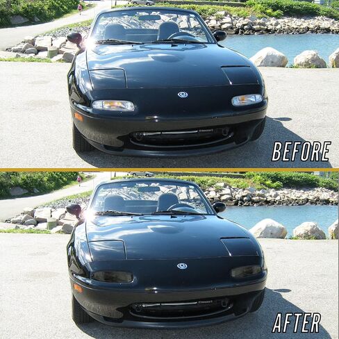 USR DEPO 90-97 MX-5 أضواء الإشارة - مجموعة مصابيح إشارة الانعطاف الأمامية ذات النمط الكريستالي JDM (يسار + يمين) متوافقة مع 1990-1997 Mazda MX5 Mk1 Miata (JDM Crystal Style All Smoked Out Lens) in Kuwait