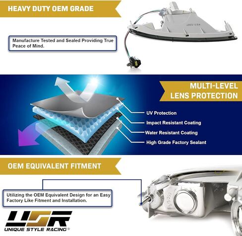 USR DEPO 90-97 MX-5 أضواء الإشارة - مجموعة مصابيح إشارة الانعطاف الأمامية ذات النمط الكريستالي JDM (يسار + يمين) متوافقة مع 1990-1997 Mazda MX5 Mk1 Miata (JDM Crystal Style All Smoked Out Lens) in Kuwait