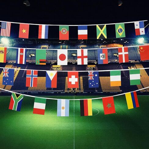 2023 Soccer Women's World Cup Flags Banner,Country Flag International National Flag Banner,Party Decorations Supplies for Parades,Sports Events Festival Fans,Bars or Sport Clubs Decoration. in Saudi Arabia