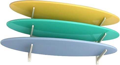 Surfboard Wall Mount, 3 Board Display Surfboard Rack, Solid Wood Mount for Surfboards, Surf Board Racks for Wall, Indoor Surfboard Racks for Wakeboard, Snowboards in Kuwait