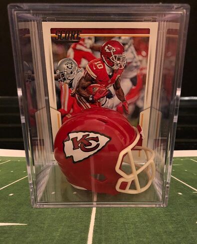 Kansas City Chiefs NFL Helmet Shadowbox w/Tyreek Hill card in Saudi Arabia
