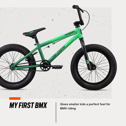 Mongoose Legion Kids Freestyle Sidewalk BMX Bike, Beginner Riders, Boys and Girls, 16-20-inch Wheels, Hi-Ten Steel Frame, Micro Drive BMX Gearing in Saudi Arabia