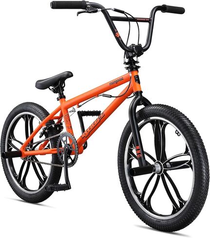 Mongoose Legion Kids Freestyle Sidewalk BMX Bike, Beginner Riders, Boys and Girls, 16-20-inch Wheels, Hi-Ten Steel Frame, Micro Drive BMX Gearing in Kuwait