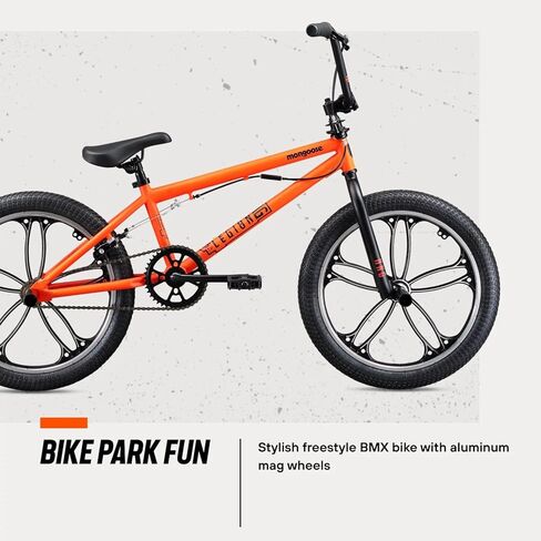 Mongoose Legion Kids Freestyle Sidewalk BMX Bike, Beginner Riders, Boys and Girls, 16-20-inch Wheels, Hi-Ten Steel Frame, Micro Drive BMX Gearing in Kuwait