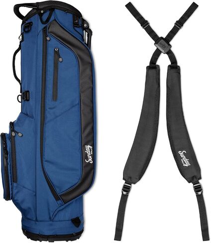 The Cruiser by Sunday Golf - Lightweight Full-Size Stand Bag with self-Balancing Double Strap - Carry or Use on Golf Cart - Best Value for 18 Holes, Walking or Driving Range, 4.75 pounds in Saudi Arabia