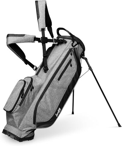 The Cruiser by Sunday Golf - Lightweight Full-Size Stand Bag with self-Balancing Double Strap - Carry or Use on Golf Cart - Best Value for 18 Holes, Walking or Driving Range, 4.75 pounds in Kuwait