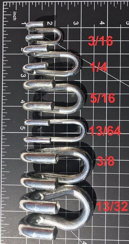 TireChain.com الجزء رقم 177 3/16 .177 خطافات سلسلة متقاطعة لسلاسل الإطارات، أجزاء - عبوة من 10 in Kuwait