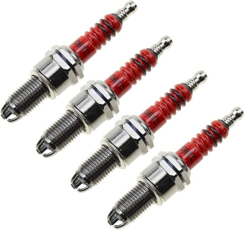 GOOFIT D8TC 3 Electrode Spark Plug for CG 125cc 150cc 200cc 250cc CF250 4 Stroke Gasoline Engine ATV Motorcycle Scooter 4pcs in Kuwait