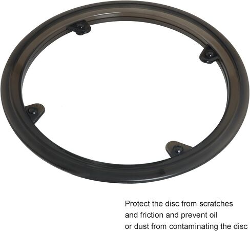 2 قطعة دراجة دراجة هوائية جبلية Chainring الحرس مع 8 مسامير 42T 4 حفرة البلاستيك Chainwheel الغطاء الواقي شفاف أبيض/بني in Saudi Arabia