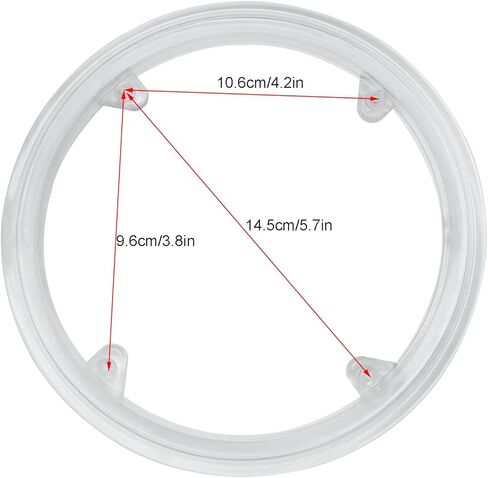 2 قطعة دراجة دراجة هوائية جبلية Chainring الحرس مع 8 مسامير 42T 4 حفرة البلاستيك Chainwheel الغطاء الواقي شفاف أبيض/بني in Saudi Arabia