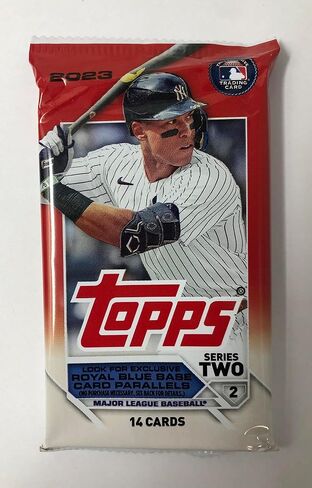 2023 Topps Series 2 Baseball Relic Box حزمة قيمة - 14 بطاقة في كل عبوة - ابحث عن بطاقات تصحيح شعار الفريق التذكارية الحصرية in Saudi Arabia