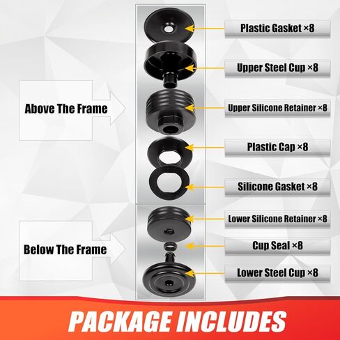 حامل جسم من السيليكون متوافق مع 2008-2016 Ford F250 F350 Super Duty Crew Cab 2WD 4WD بطانات تثبيت الكابينة المصنوعة من السيليكون لتحسين أداء القيادة الوعرة in Kuwait