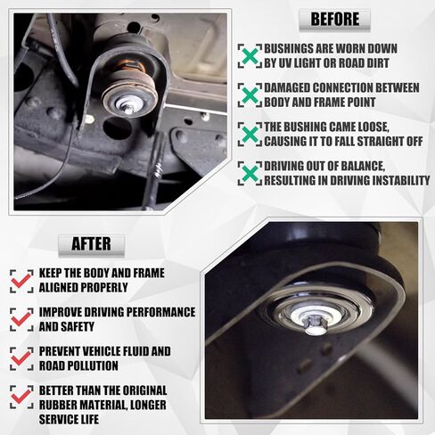 حامل جسم من السيليكون متوافق مع 2008-2016 Ford F250 F350 Super Duty Crew Cab 2WD 4WD بطانات تثبيت الكابينة المصنوعة من السيليكون لتحسين أداء القيادة الوعرة in Kuwait