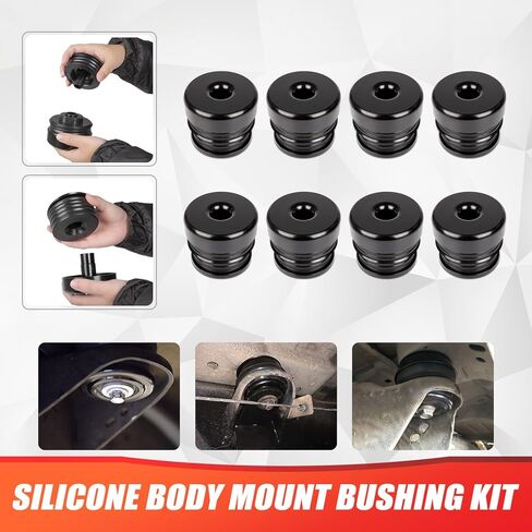 حامل جسم من السيليكون متوافق مع 2008-2016 Ford F250 F350 Super Duty Crew Cab 2WD 4WD بطانات تثبيت الكابينة المصنوعة من السيليكون لتحسين أداء القيادة الوعرة in Kuwait