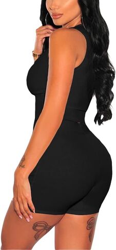 Nimsruc 2 Piece Sets For Women Sexy Casual Workout Crop Tank Top High Waist Shorts Leggings Sets Summer Active Wear in Saudi Arabia