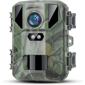 SuntekCam Mini Trail Camera 24MP 1080P Game Camera with Night Vision 0.3s Trigger Motion Activated,IP65 Waterproof Hunting Camera 2.0''LCD for Wildlife Monitoring Deer Hunting