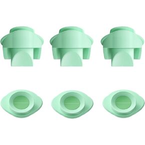 2pcs Duckbill Valves and 2pcs Pump Seals Diaphragm Compatible with Elvie Breast Pump, Replace for Elvie Pump Valves and Diaphragm, Pump Seal Used for Original Flange