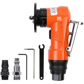2 in1 Pneumatic Chamfer Tool,Orange Mini Pneumatic Chamfering Machine Set,Portable Handheld Metal Edge Beveler with Replace Blades for Metal Deburring,45 Degree Arc in Kuwait