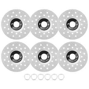 SUNJOYCO 6PCS Rock Slab Grinding Disc, 4'' Ultra-Thin Porous Diamond Cutting Disc, Diamond Cutting Blade Cut-Off Wheel for Angle Grinder Grinding Tile Ceramica