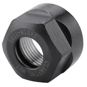EVTSCAN Alloy Steel ER11 A Collet Clamping Nut M15x1, Self Locking for Clamping ER11 Collet and Tool Holder, for CNC milling, Drilling, Precision Machining