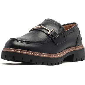 Round Toe Chunky Loafers Women Platform Loafers for Women