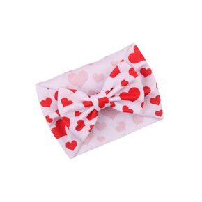 JustMyDress Baby Girls Valentines Headband Heart-Shaped Rose Flower Headwear Hair Band JHV01 (Turban)