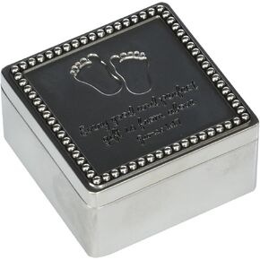 Precious Moments Every Good And Is From Above Baby Footprints Zinc Alloy Keepsake Trinket Box, 172452