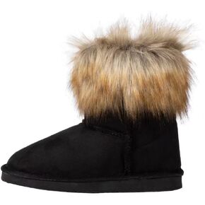 Ladies Winter Ankle Snow Boot Suede Casual Flat Fluffy Faux Fur Tassel Outdoor Women Warm Short Snowboots Imitation Fox Fur Shoes