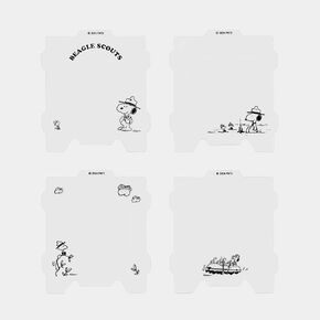 Peanuts Beagle Scouts Photo Filters for Instant Film Cameras (4-Pack)