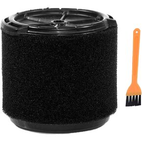 1 Pack VF3700 Filter for Ridgid Shop Vac, Wet Vac Filter Compatible with RIDGID Most 3-4.5 Gallon Shop Vacuums, Wet Application Foam Filter Fit WS0301VA WS0400DE WS14045, with 1 Cleaning Brush