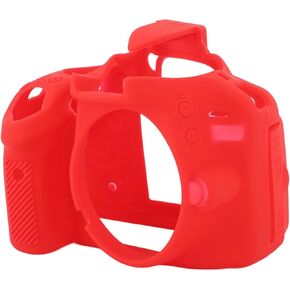 Camera Case for Nikon, Soft Silicone Protective Case for D3100, Shock Proof Anti Slip Anti Scratch Silicone, Soft Personalized Camera Case Cover (Red)