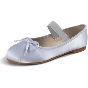JOEupin Women’s Round Toe Ballet Flat Elastic Strap Comfortable Flats Shoes Slip On Casual Dress Shoes