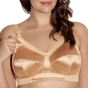 GODDESS Keira Side Support Wire-Free Nursing Bra 38L, Nude