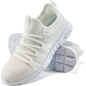 Ecetana Womens Sneakers Running Shoes Comfortable Lace Up Tennis Shoes Casual Breathable Mesh Fashion Sneakers for Walking