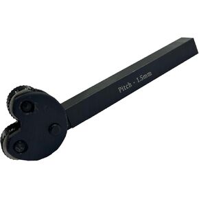 MachEl Pivot Head Diamond Knurling Tool, Medium Pitch, 1/2"" Square Shank for Lathe Engineering, ‎epoxy Black