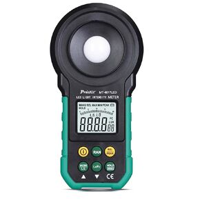 يحل Pro'skit Tool Solutions MT-4617LED LED CHANENTE CHANENTAL CANDER جميع الضوء المرئي و LED أبيض ، أحمر ، أصفر ، أخضر ، أزرق ، ألوان أرجوانية ، ما يصل إلى 200000 لوكس/20000 FC (MT-4617LED)