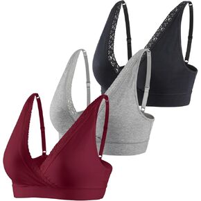 Lace Cotton Bra with Straps – Comfortable Support for Maternity, Nursing, and Everyday Wear