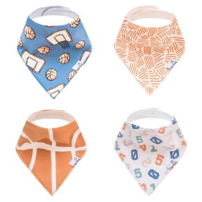 Copper Pearl Baby Bandana Drool Bibs for Drooling and Teething 4 Pack Gift Set Dunk